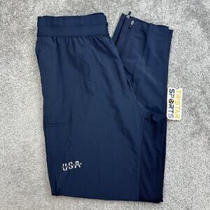 Nike Yoga Dri-Fit Team USA Pants Mens Size Medium Navy Jogger FN1134-451